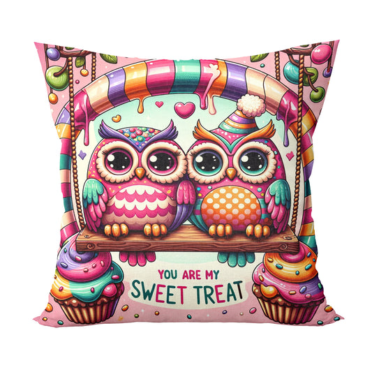 Unbounded Company You are My Sweet Treat Printed Cushions Cover With Filler(12x12 Inches)