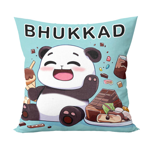 Unbounded Company Bhukkad Printed Cushions Cover With Filler (12x12 Inches)