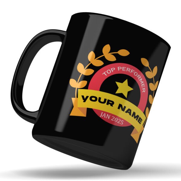 Customized Top Performer Printed Ceramic Coffee Mug (325ml) - Image 3