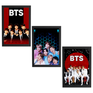 BTS Triptych for ARMY Digital Reprint Paintings, Set of 3 (With Frame)